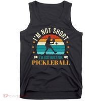 Funny Pickleball player with pickleball paddles love playing Tank Top thumb 0