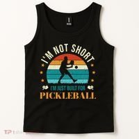 Funny Pickleball player with pickleball paddles love playing Tank Top thumb 2