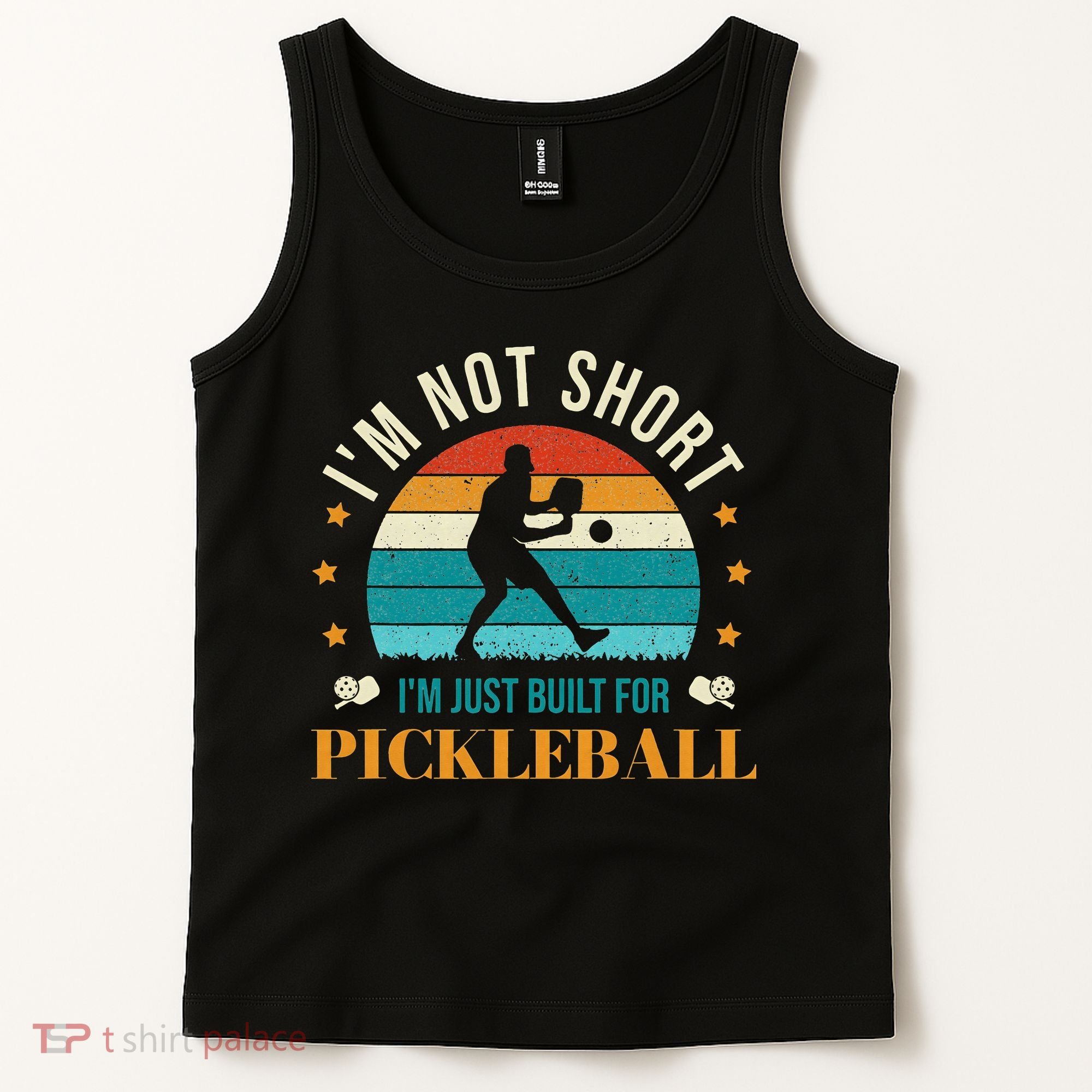 Funny Pickleball player with pickleball paddles love playing Tank Top