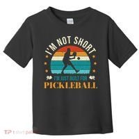Funny Pickleball player with pickleball paddles love playing Toddler T-Shirt thumb 0