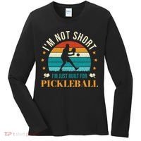 Funny Pickleball player with pickleball paddles love playing Women's Long Sleeve Shirt thumb 0