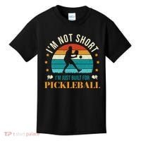 Funny Pickleball player with pickleball paddles love playing Kids T-Shirt thumb 0