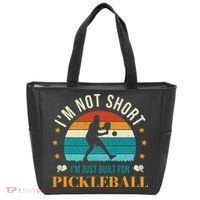 Funny Pickleball player with pickleball paddles love playing Tote Bag thumb 0