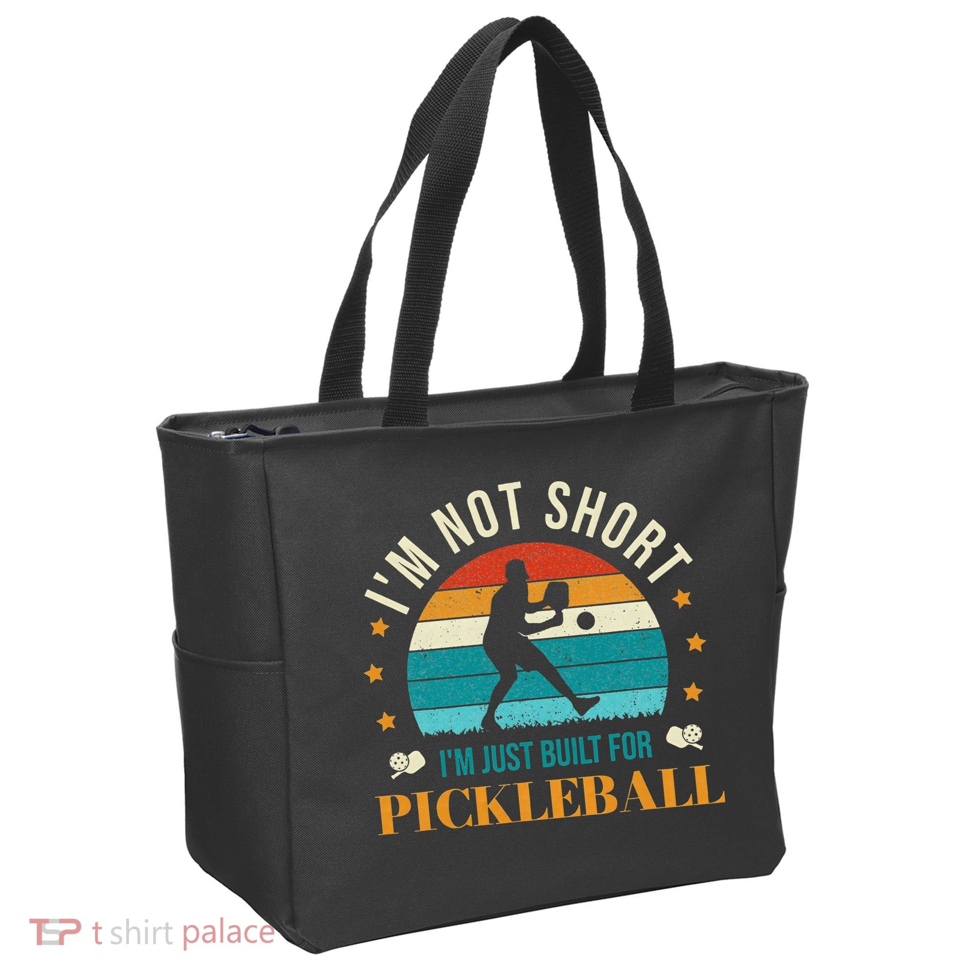 Funny Pickleball player with pickleball paddles love playing Tote Bag