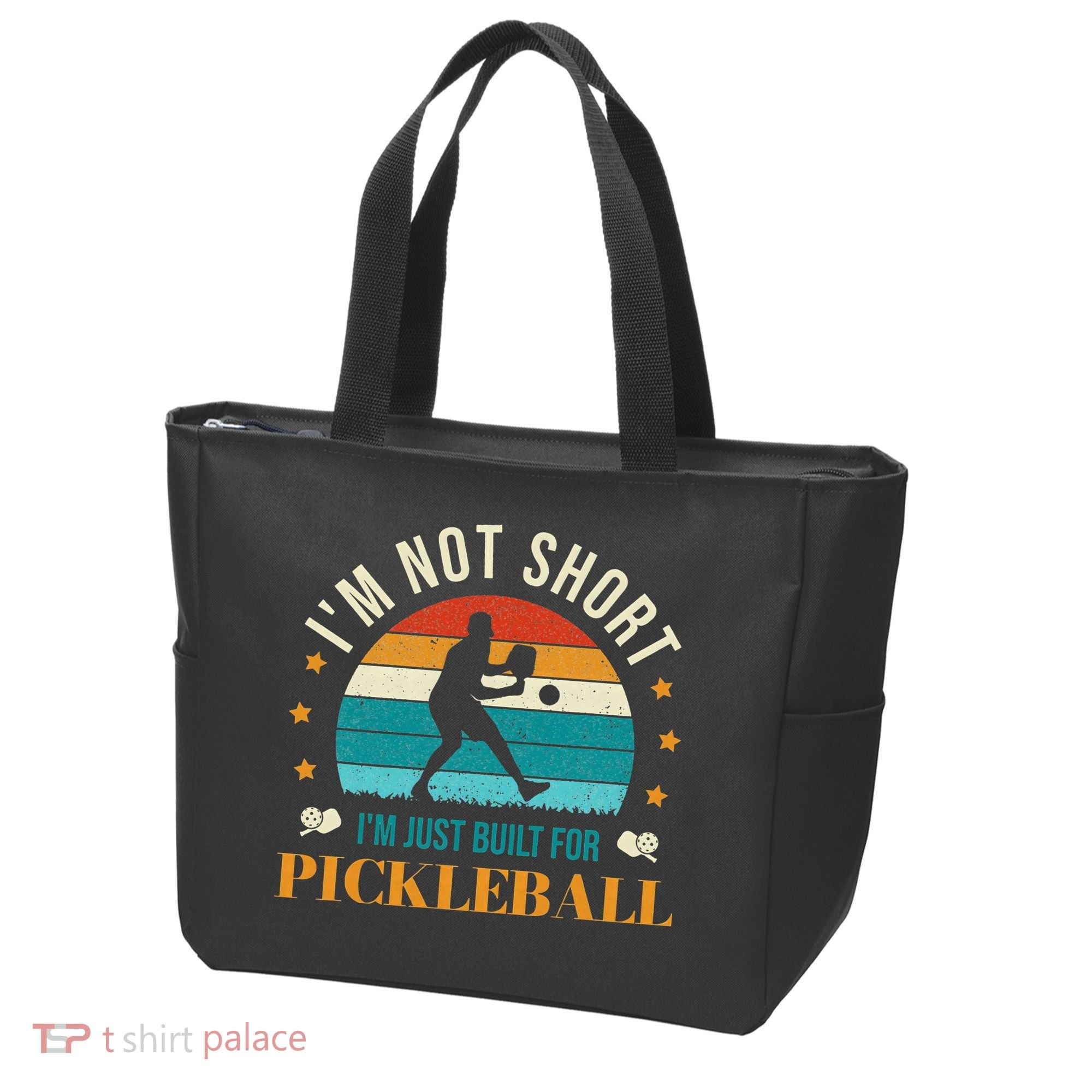 Funny Pickleball player with pickleball paddles love playing Tote Bag