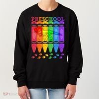 Funny Prehistoric Preschool Dinosaur Crayons Women's Sweatshirt thumb 0