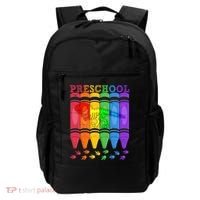 Funny Prehistoric Preschool Dinosaur Crayons Backpack thumb 0