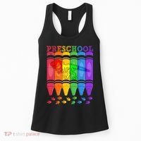 Funny Prehistoric Preschool Dinosaur Crayons Women's Tank Top thumb 0