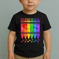 Funny Prehistoric Preschool Dinosaur Crayons Toddler T-Shirt thumb 2