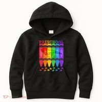 Funny Prehistoric Preschool Dinosaur Crayons Kids Hoodie thumb 0