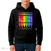 Funny Prehistoric Preschool Dinosaur Crayons Kids Hoodie thumb 4