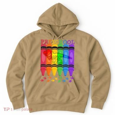 Funny Prehistoric Preschool Dinosaur Crayons Hoodie
