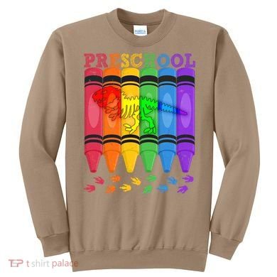 Funny Prehistoric Preschool Dinosaur Crayons Sweatshirt