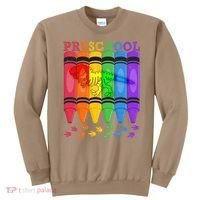Funny Prehistoric Preschool Dinosaur Crayons Sweatshirt thumb 0