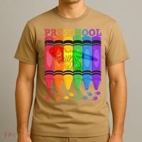 Funny Prehistoric Preschool Dinosaur Crayons T-Shirt thumb 3