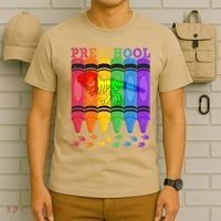 Funny Prehistoric Preschool Dinosaur Crayons T-Shirt thumb 6