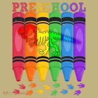 Funny Prehistoric Preschool Dinosaur Crayons Mousepad thumb 1