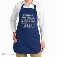 Funny Pug Puggle Dog Pups Stubborn Pug Tricks Apron thumb 2