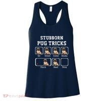 Funny Pug Puggle Dog Pups Stubborn Pug Tricks Women's Tank Top thumb 0
