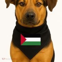 Free Palestine Palestine Flag USA-Made Doggie Bandana thumb 1