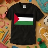 Free Palestine Palestine Flag Kids T-Shirt thumb 3