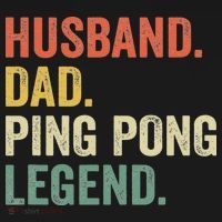 Funny Ping Pong Husband Dad Table Tennis Legend Vintage T-Shirt thumb 7