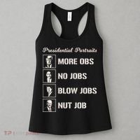 Funny Presidential Portraits Trump More Jobs Women's Tank Top thumb 3