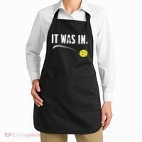 Funny Pickleball Player It Was In Paddleball Lover Apron thumb 2