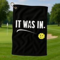 Funny Pickleball Player It Was In Paddleball Lover Golf Towel thumb 1