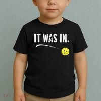 Funny Pickleball Player It Was In Paddleball Lover Toddler T-Shirt thumb 2