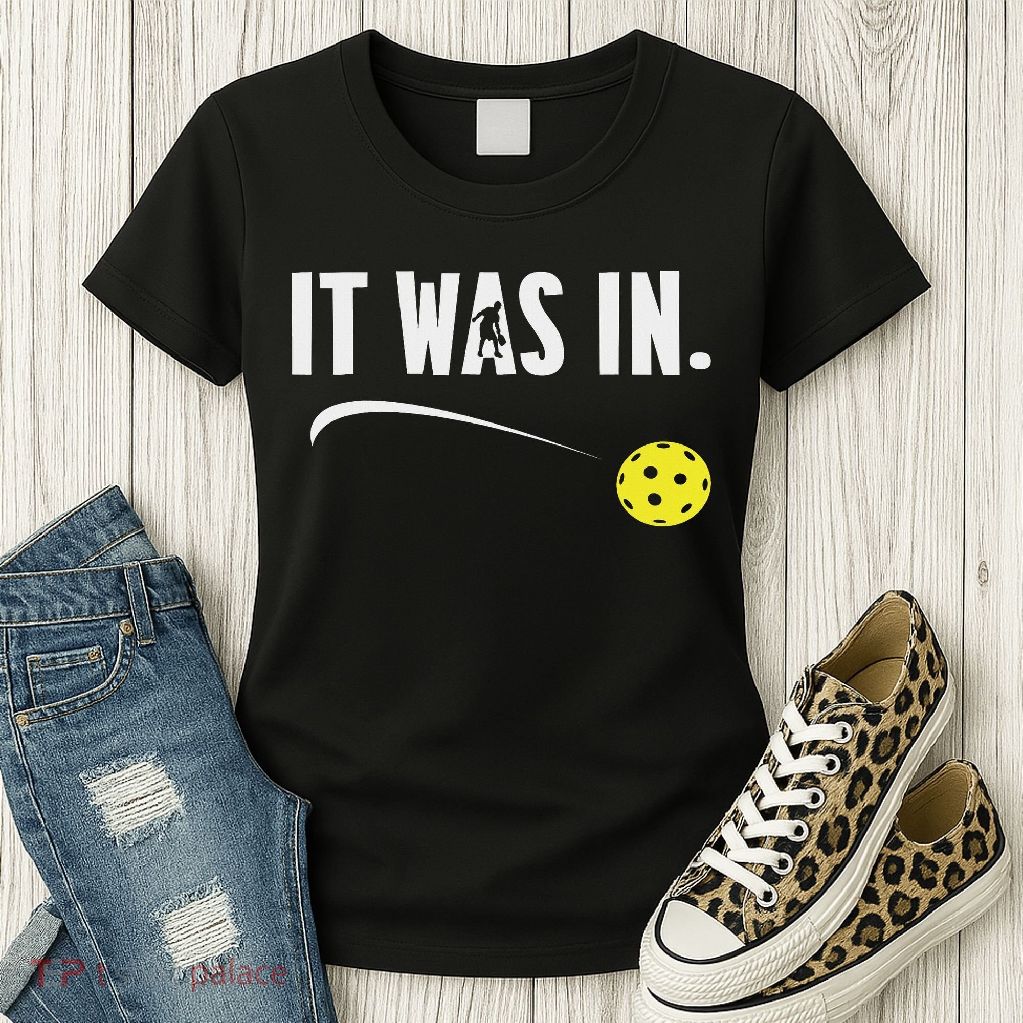 Funny Pickleball Player It Was In Paddleball Lover Women's T-Shirt