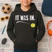 Funny Pickleball Player It Was In Paddleball Lover Kids Hoodie thumb 2