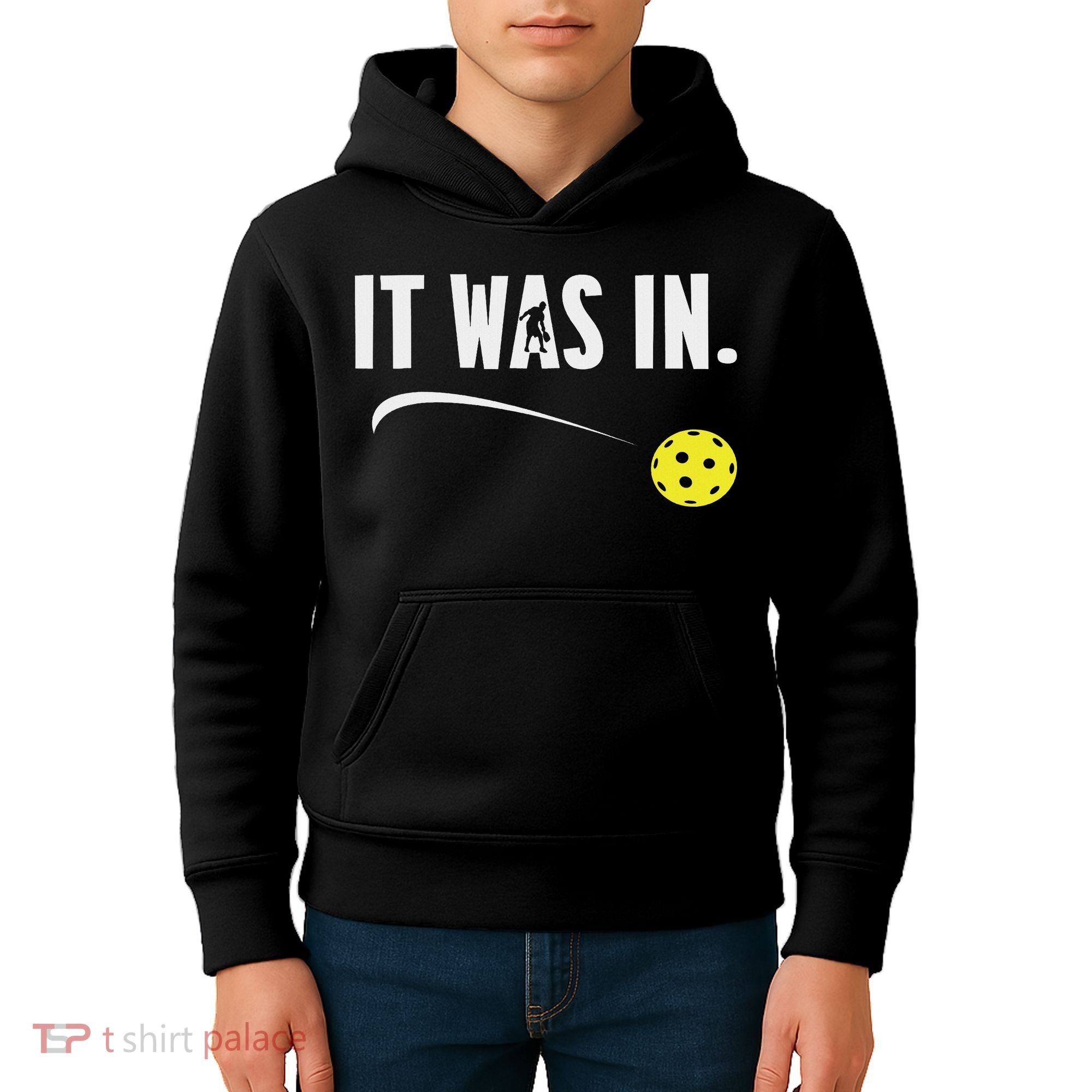 Funny Pickleball Player It Was In Paddleball Lover Kids Hoodie