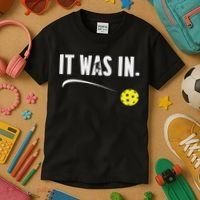 Funny Pickleball Player It Was In Paddleball Lover Kids T-Shirt thumb 3