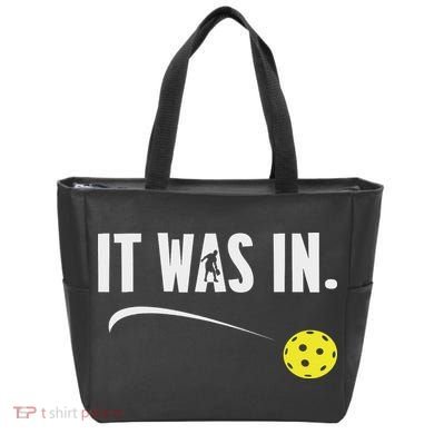 Funny Pickleball Player It Was In Paddleball Lover Tote Bag