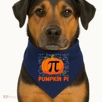 Funny Pumpkin Pie Math, Pumpkin Pi Funny Halloween Costume USA-Made Doggie Bandana thumb 1