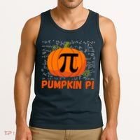 Funny Pumpkin Pie Math, Pumpkin Pi Funny Halloween Costume Tank Top thumb 3