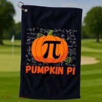 Funny Pumpkin Pie Math, Pumpkin Pi Funny Halloween Costume Golf Towel thumb 1
