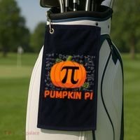Funny Pumpkin Pie Math, Pumpkin Pi Funny Halloween Costume Golf Towel thumb 2