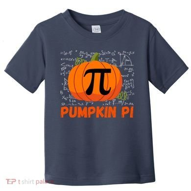 Funny Pumpkin Pie Math, Pumpkin Pi Funny Halloween Costume Toddler T-Shirt