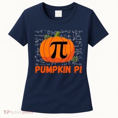 Funny Pumpkin Pie Math, Pumpkin Pi Funny Halloween Costume Women's T-Shirt