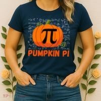 Funny Pumpkin Pie Math, Pumpkin Pi Funny Halloween Costume Women's T-Shirt thumb 2