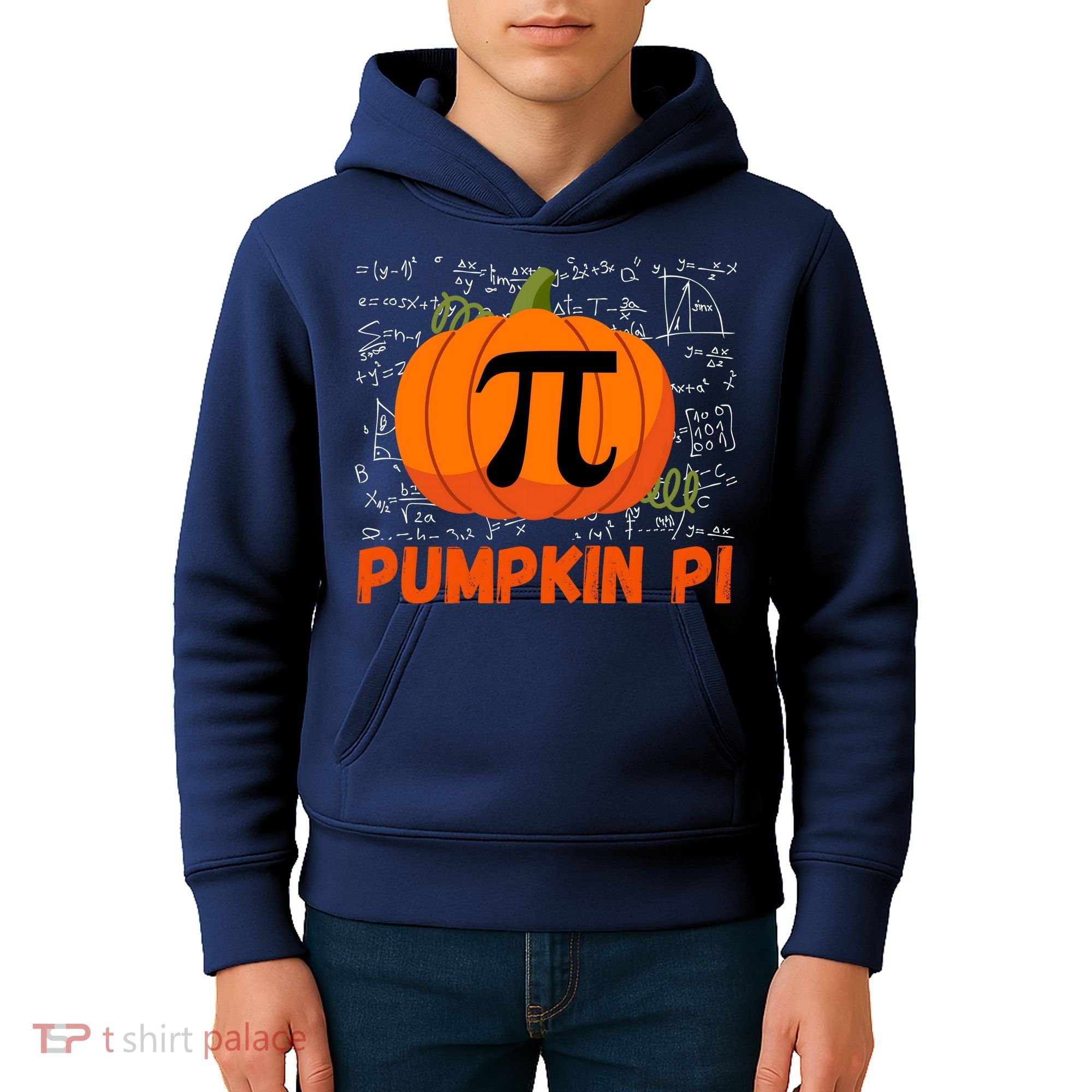 Funny Pumpkin Pie Math, Pumpkin Pi Funny Halloween Costume Kids Hoodie
