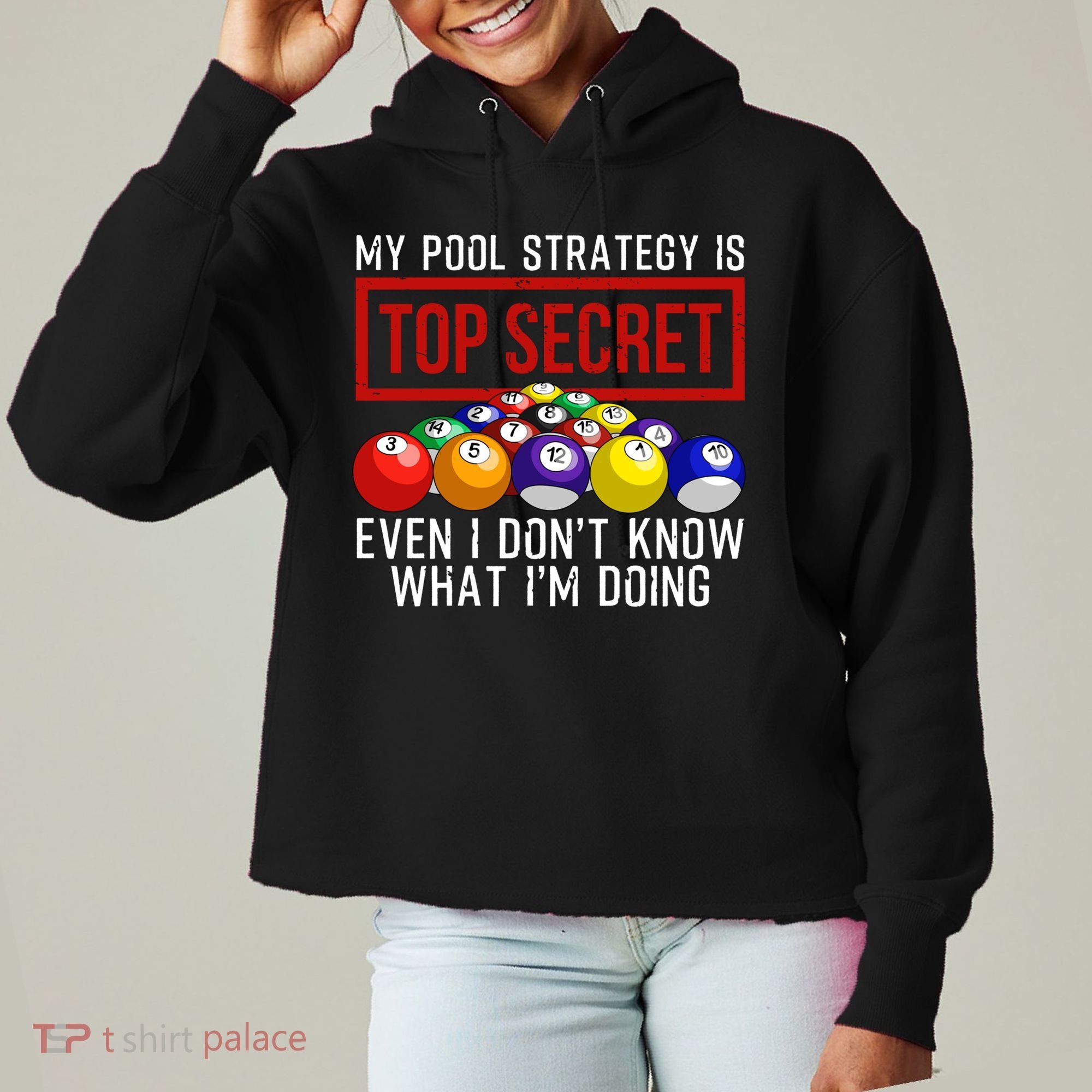 Funny Pool Player Billiards Gift For Men Women Game Play Gift Ladies Heavyweight Boxy Pullover Hoodie