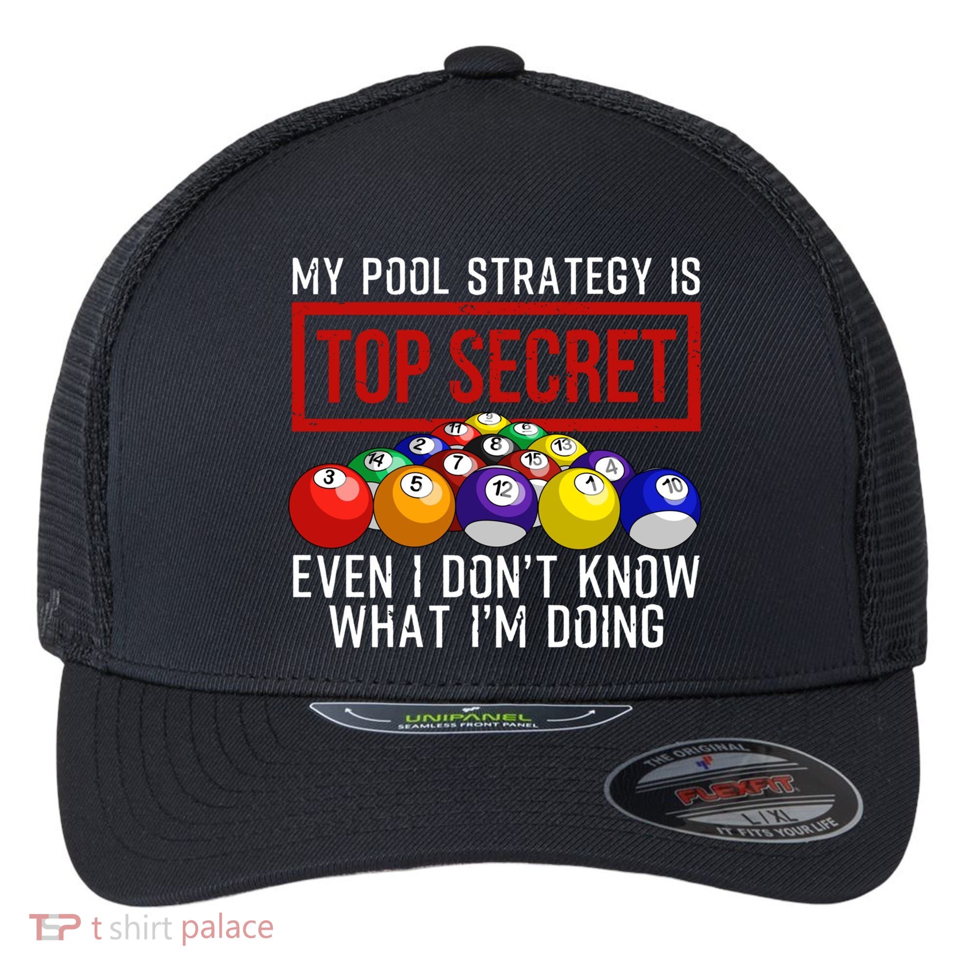 Funny Pool Player Billiards Gift For Men Women Game Play Gift Flexfit Unipanel Trucker Cap
