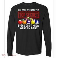 Funny Pool Player Billiards Gift For Men Women Game Play Gift Comfort Colors Heavyweight Long Sleeve T-Shirt thumb 0