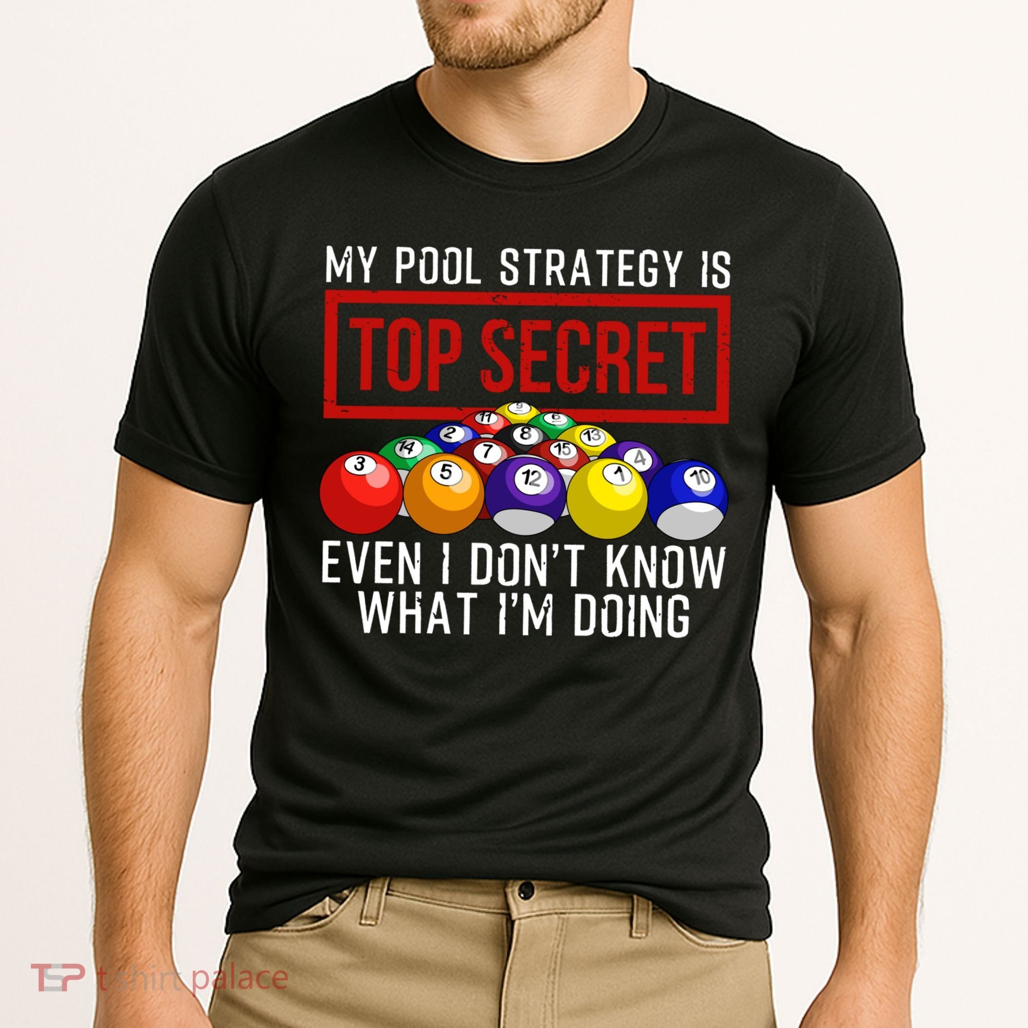 Funny Pool Player Billiards Gift For Men Women Game Play Gift Cooling Performance Crew T-Shirt