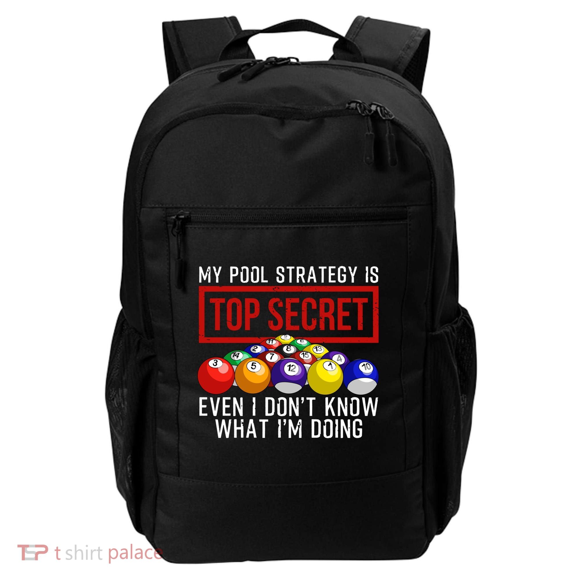 Funny Pool Player Billiards Gift For Men Women Game Play Gift Backpack