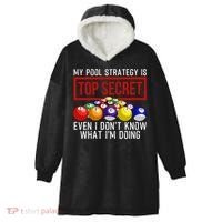 Funny Pool Player Billiards Gift For Men Women Game Play Gift Hooded Wearable Blanket thumb 0