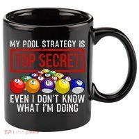 Funny Pool Player Billiards Gift For Men Women Game Play Gift 11oz C Handle Ceramic Mug thumb 0
